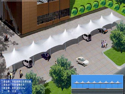 大巴車停車棚膜結(jié)構(gòu)