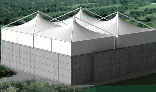 公交站臺(tái)膜結(jié)構(gòu)