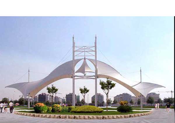 崇賢街道機關(guān)大院停車棚膜結(jié)構(gòu)