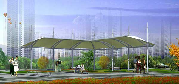 韶關(guān)市接待辦公室韶州賓館網(wǎng)球場膜結(jié)構(gòu)