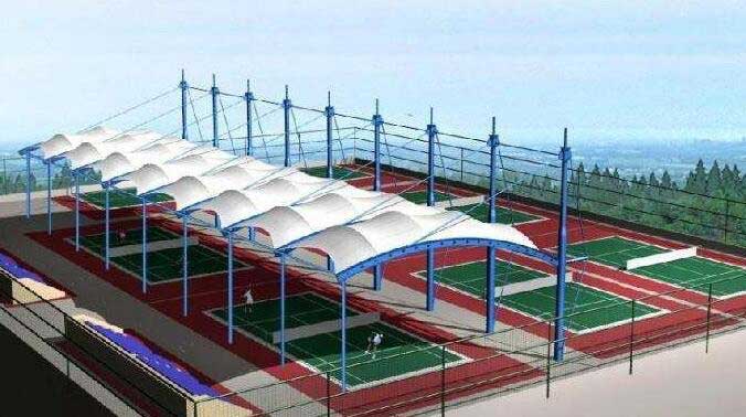 河南工業(yè)大學(xué)體育看臺(tái)膜結(jié)構(gòu)