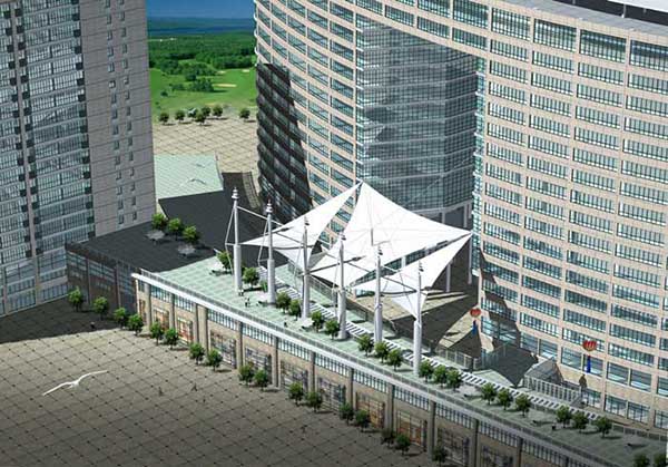 建筑出入口膜結構