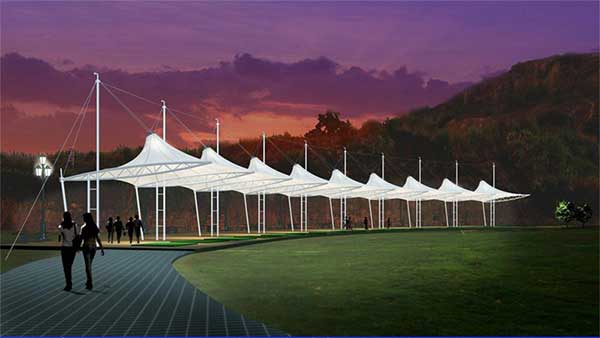 任意尺寸膜頂棚定制，靈活適應(yīng)各種場(chǎng)地