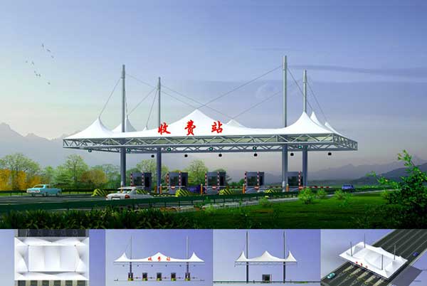 大巴車停車棚膜結(jié)構(gòu)