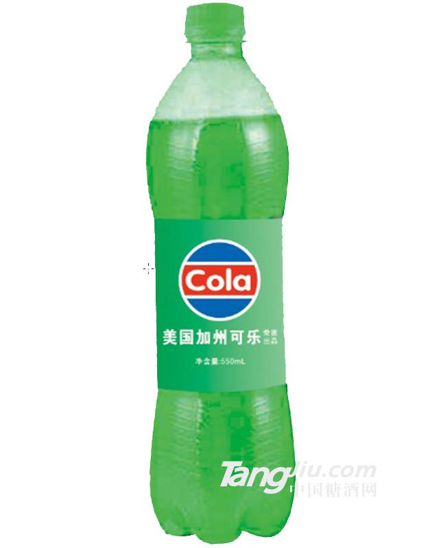 美國加州綠色可樂550ml