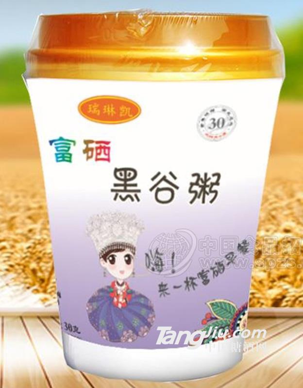 瑞琳凱富硒黑谷粥方便粥方便食品早餐粥30g